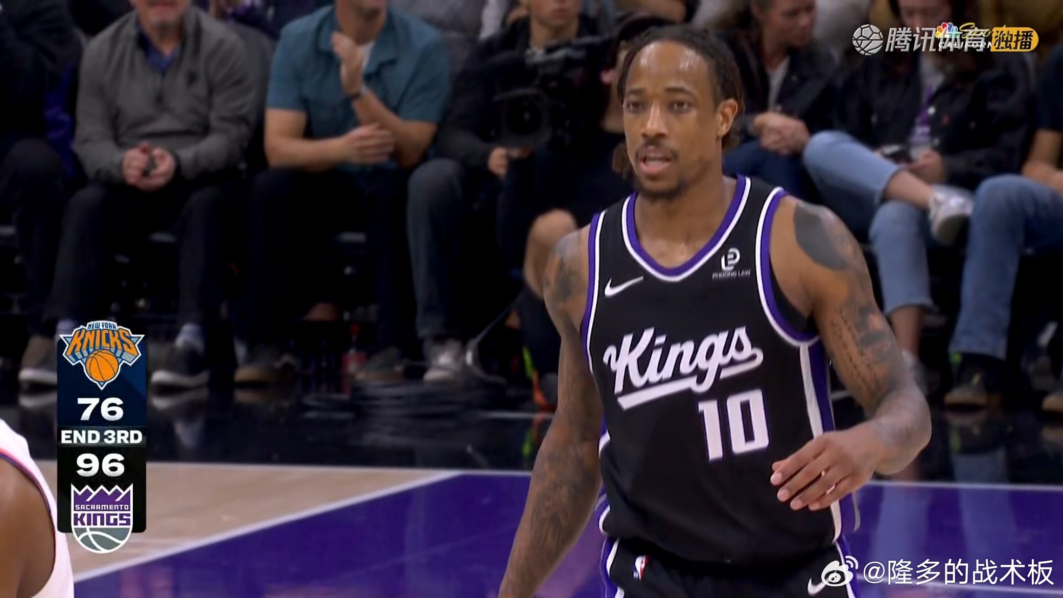 又要赢！国王三节结束领先尼克斯20分 尼克斯vs国王