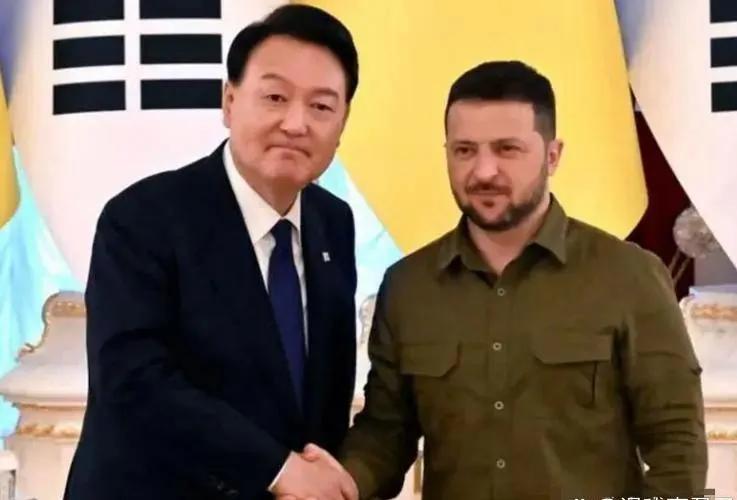 哎呀妈呀，这去的时候还好好的呢，回来咋就回不来了呢!韩国总统尹锡悦跑去访问乌克兰