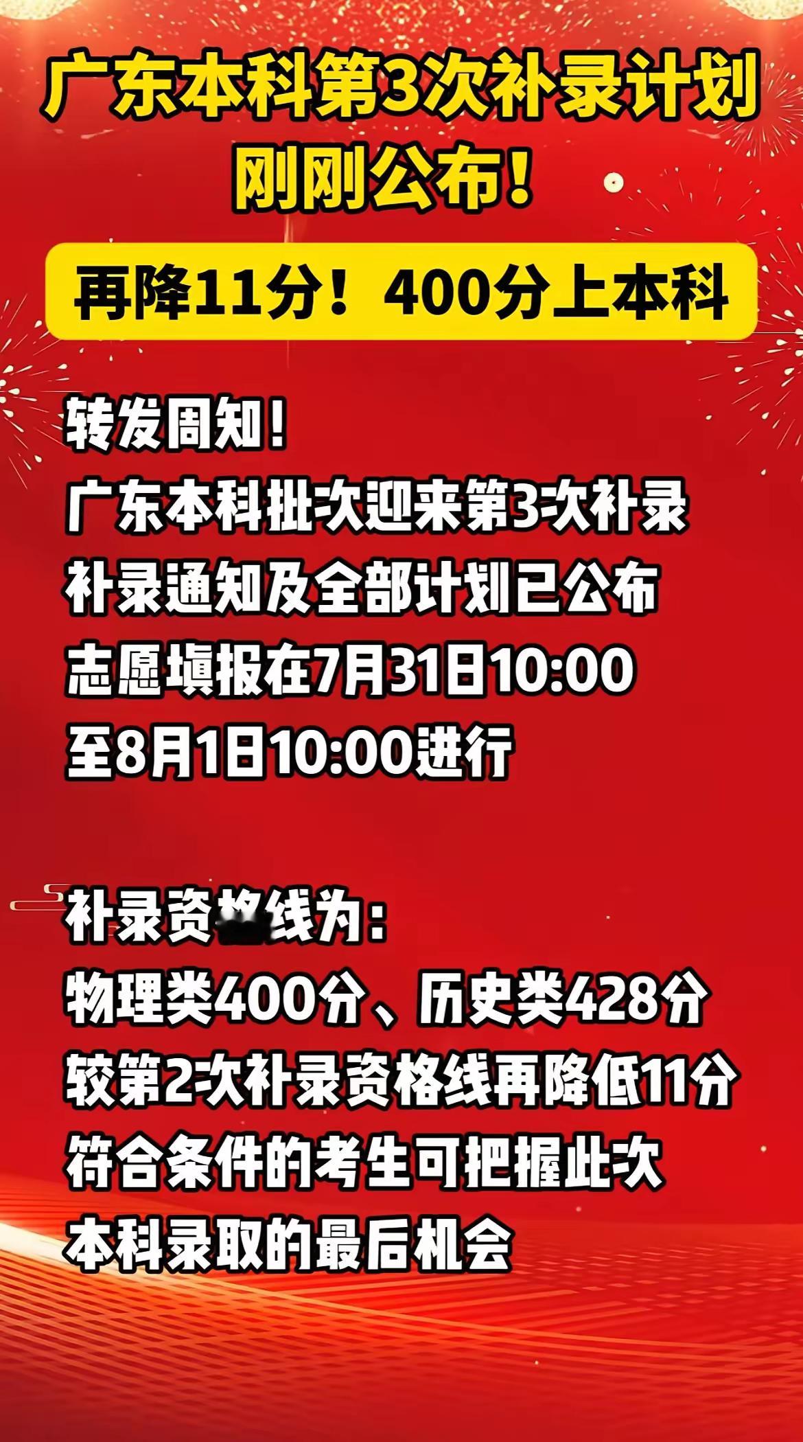 400分就能读本科？广东今年这情况，真是史无前例！放在往年，400分连读个好大专