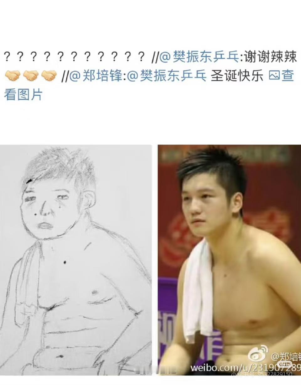 考古：樊振东：谢谢辣辣！
画成这样真的很包容了！[大笑][大笑]