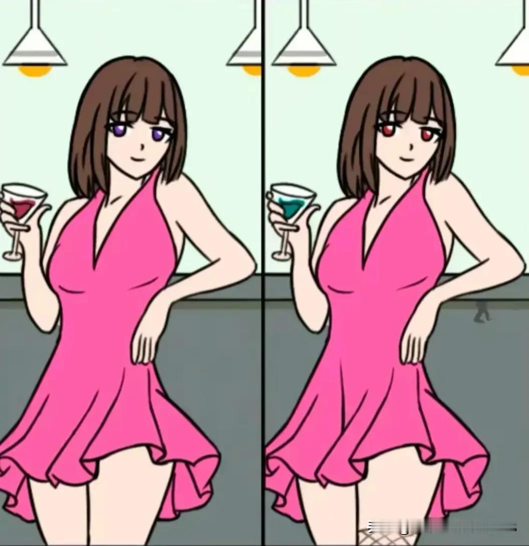 性感娇娘醉，妩媚态万千
考眼力 能快速找到6处不同吗[灵光一闪]