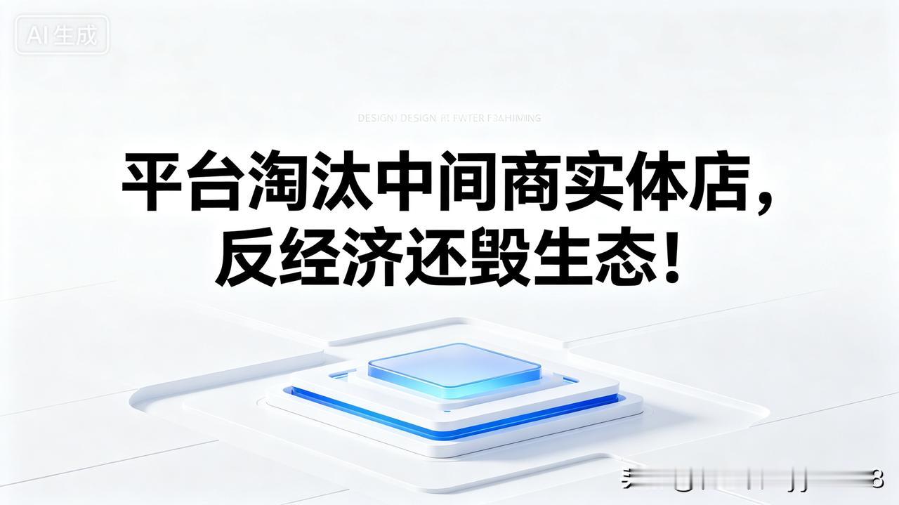 别再喊实体店贵了！平台所谓的“低价革命”，正在掏空中国经济的根儿！
 
平台天天