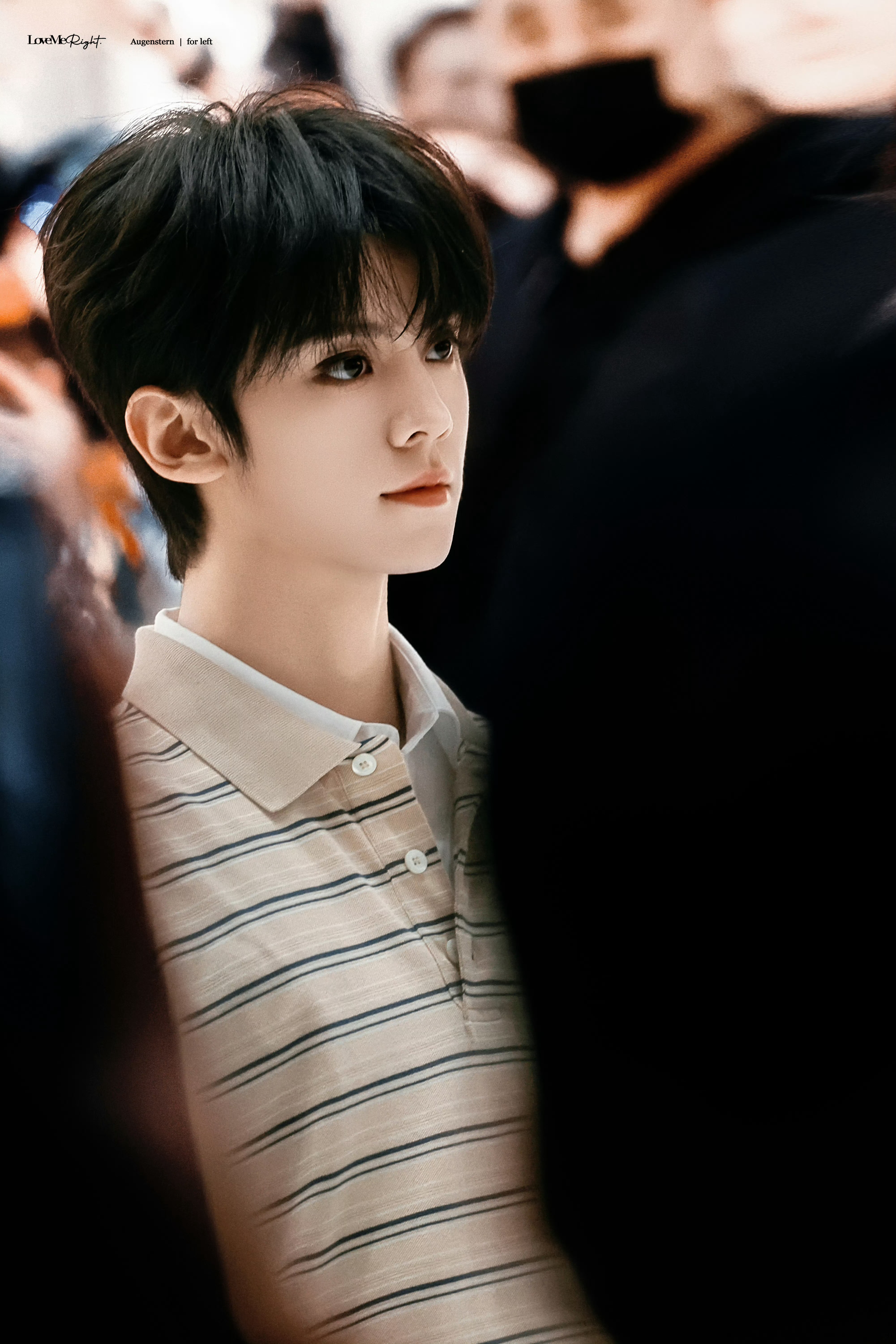 左航北京站台活动左航Prada北京站台活动路透📸大眼萌猫来的🐱polo衫造型