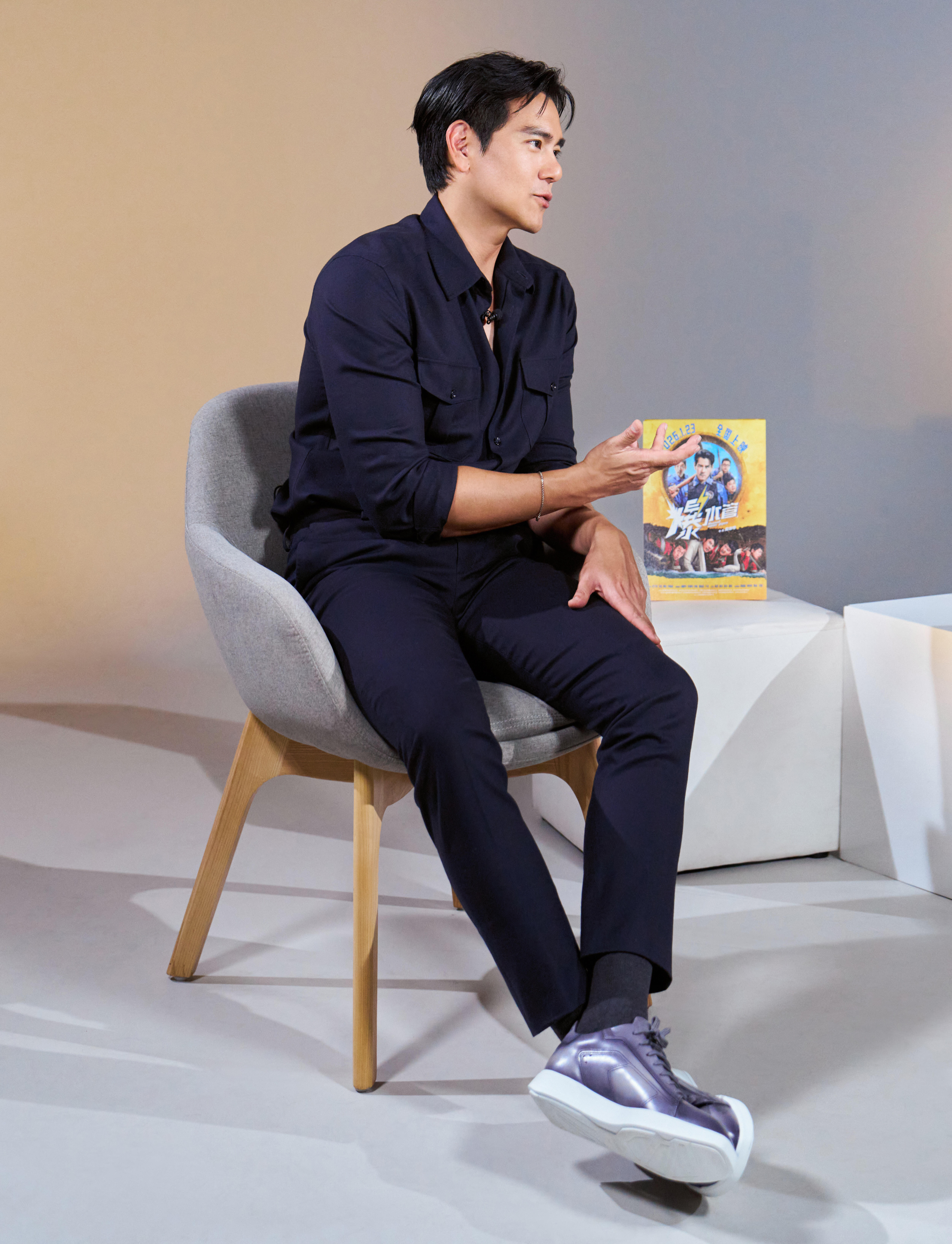 彭于晏 🏃彭于晏电影爆水管还有2天上映在上周五Eddie随电影《爆水管》剧组来