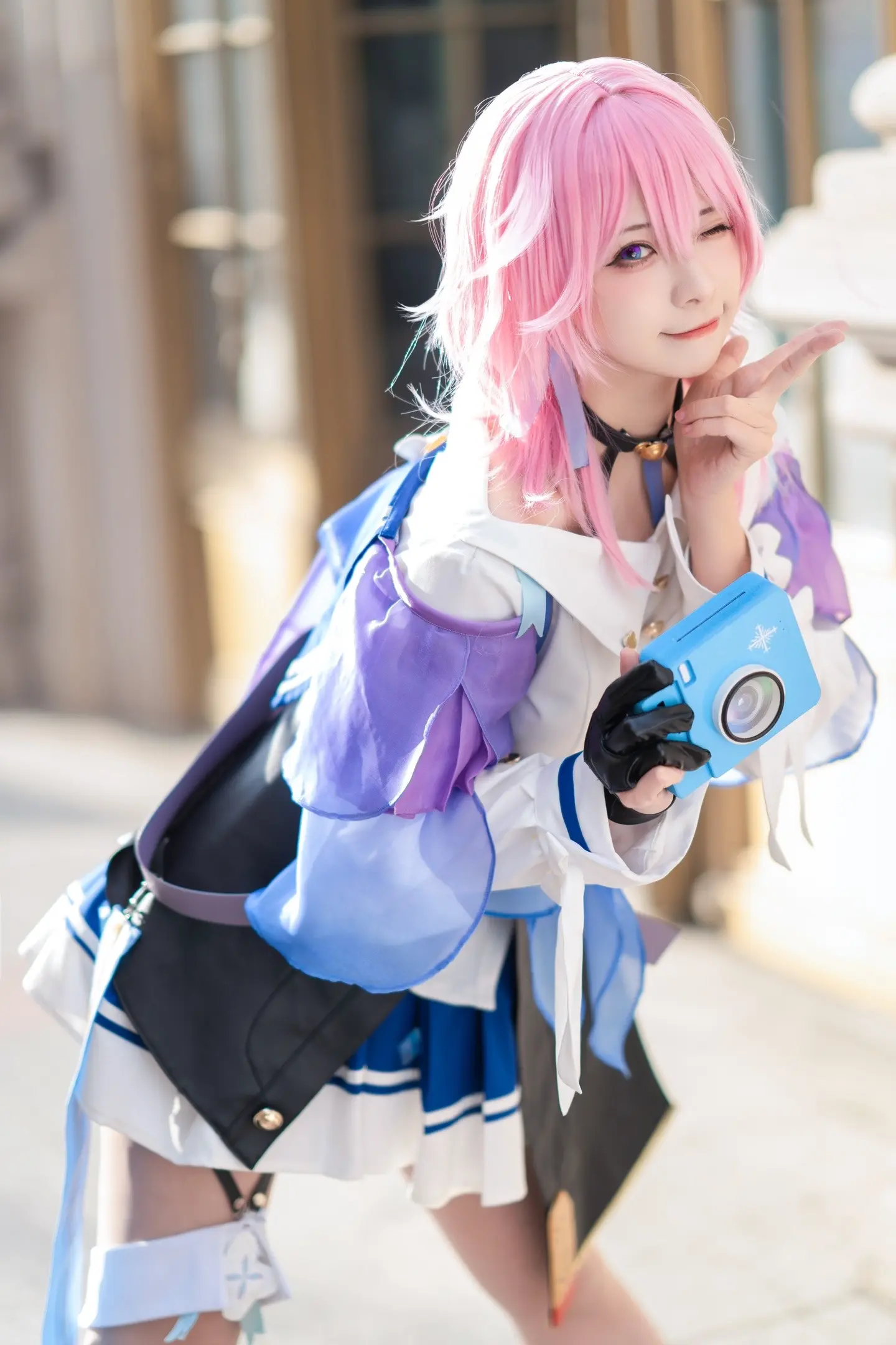 如果你也喜欢三月七。那我们就是情敌了！
三月七cosplay
  