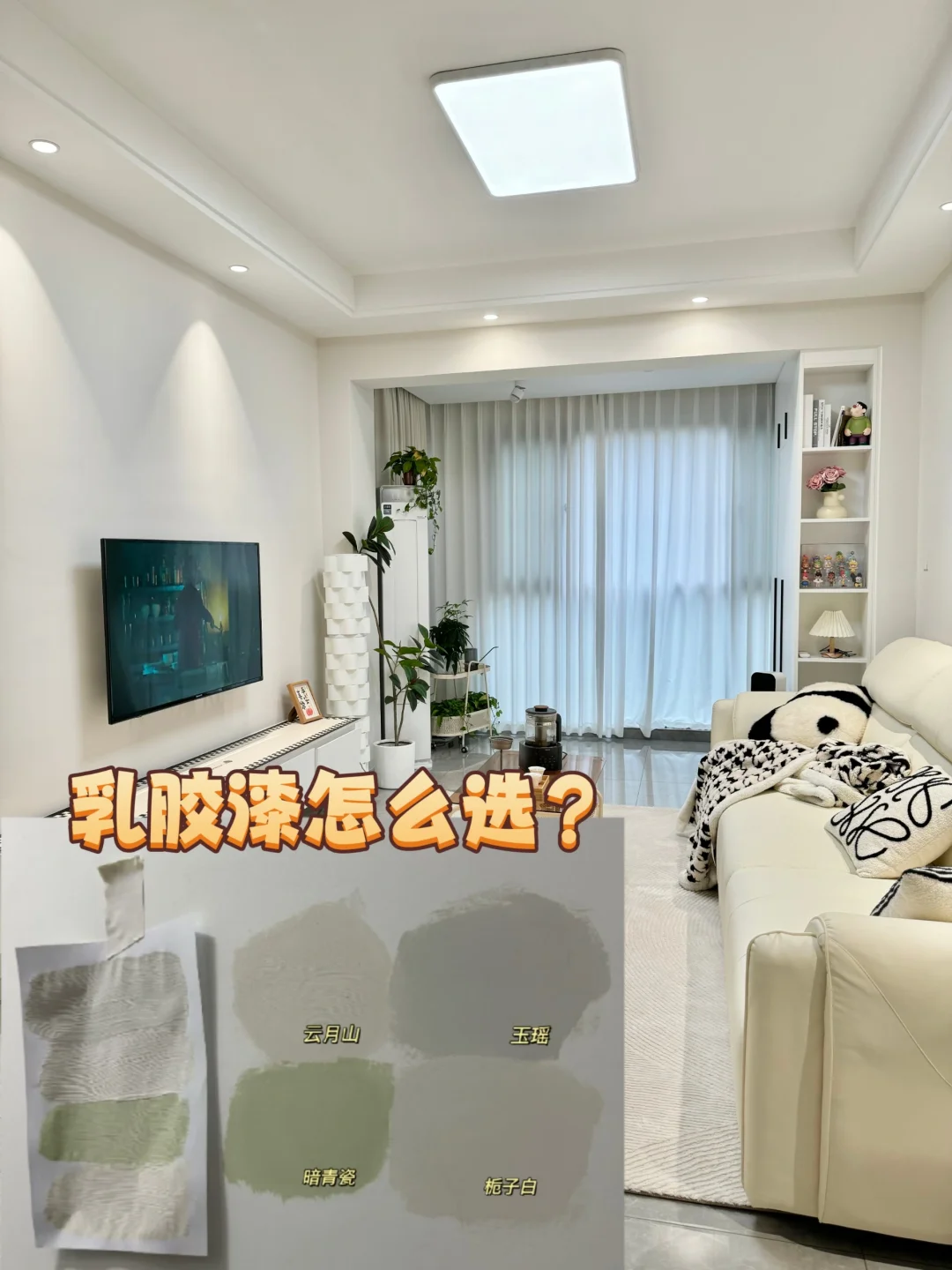 乳胶漆不要跟着网图选，一定要试色对比！