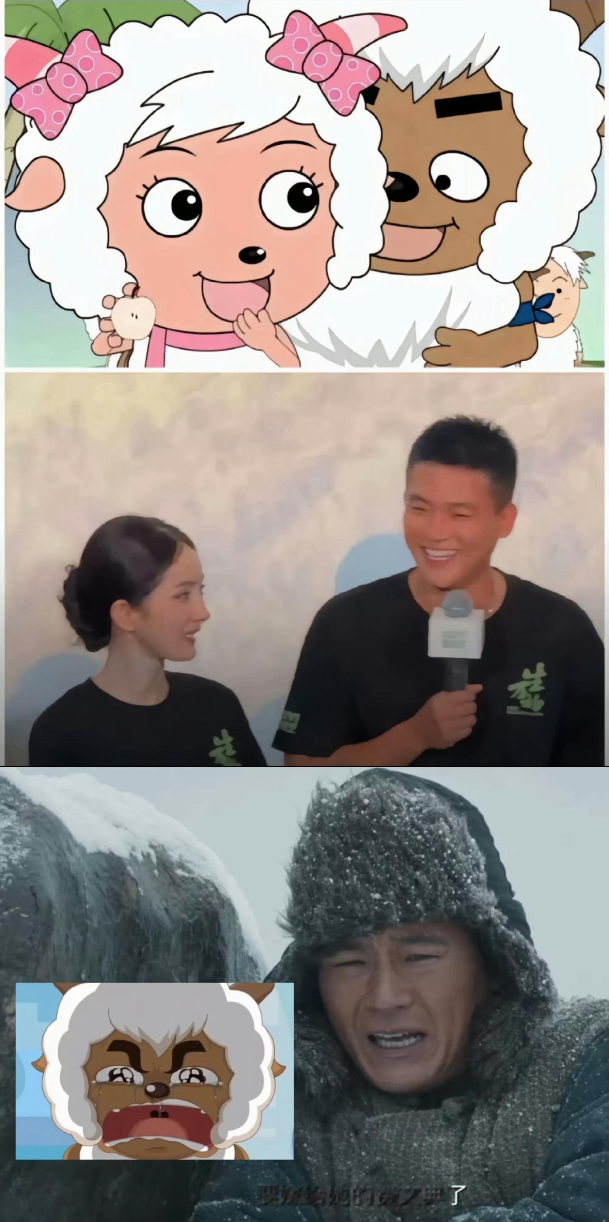 沸羊羊娶了美羊羊揍了喜羊羊，哈哈哈，还得是观众们会整活，服了怎么越看越像啊真的好