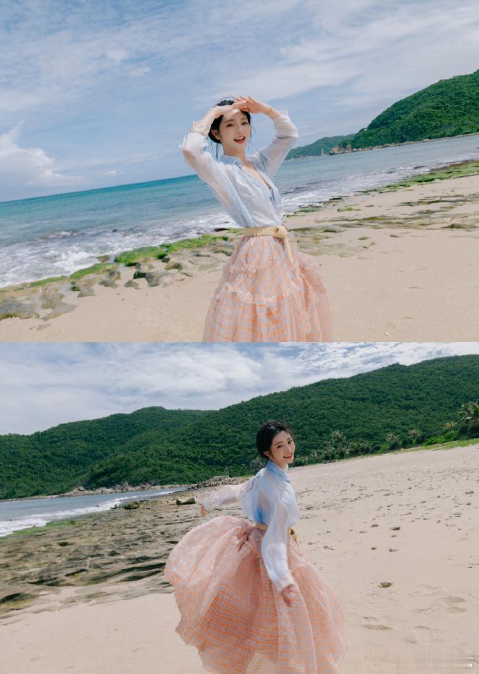 周洁琼海盐芝士妆 甜美又灵动的可爱感直接就已经溢出来了，周洁琼海盐芝士妆，完全就
