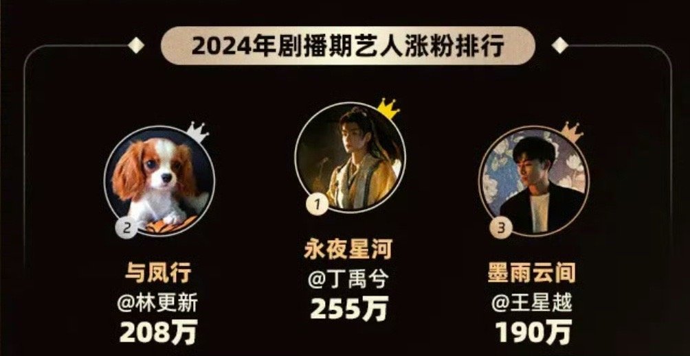 丁禹兮2024剧播艺人涨粉排行TOP1 时光清浅，许你安然，流年不负，未来可期，