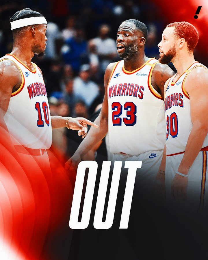 库追巴缺战雷霆雷霆vs勇士 库里（脚踝）、巴特勒（生病）、格林（轮休）都会缺席今