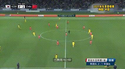 于大宝真是抗韩福将啊[烟花][烟花]
2017年东亚杯，中国对阵韩国队。第75分