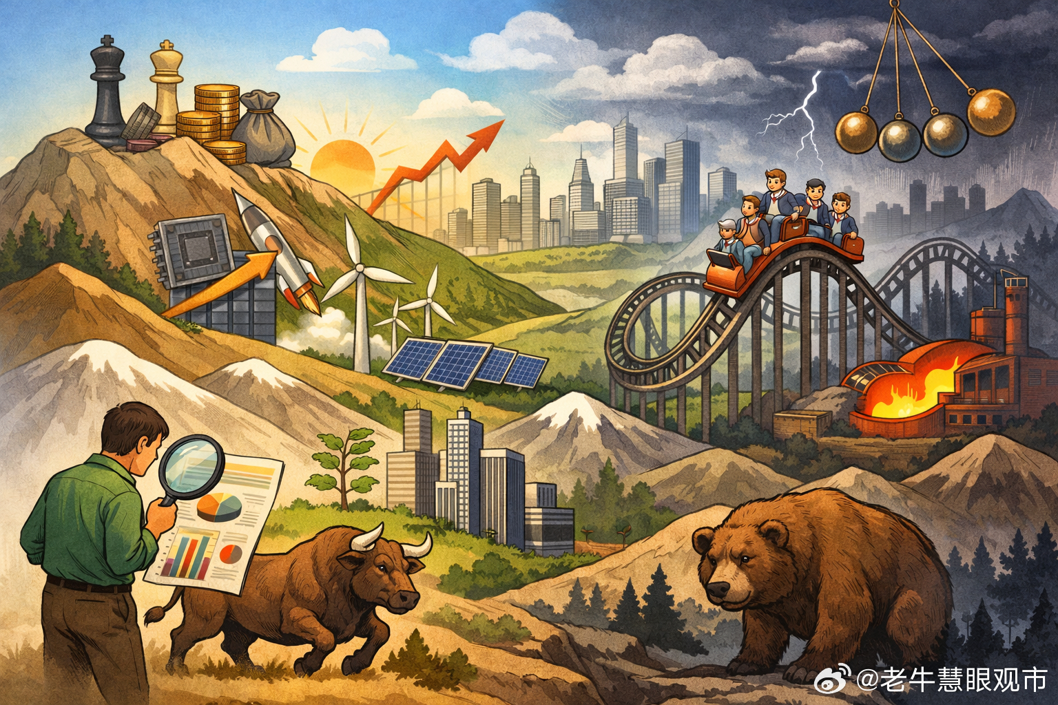 老牛的子夜沉思 估值没有标准答案，真正决定股价的其实是这四层逻辑市场一波动，很多