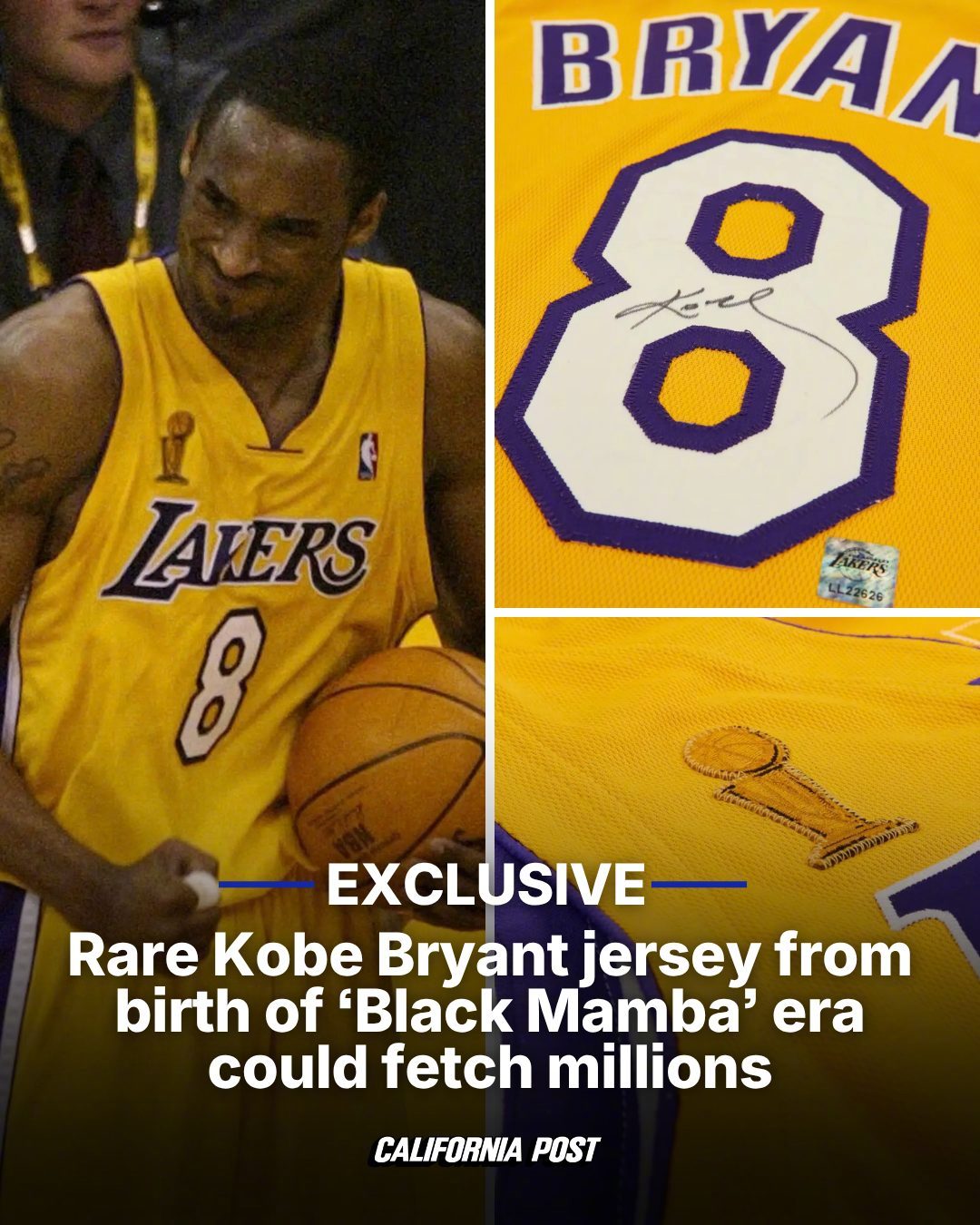 NBA 又一件极具分量的科比战袍要进入收藏市场了，外界预计最终成交价可能达到数百