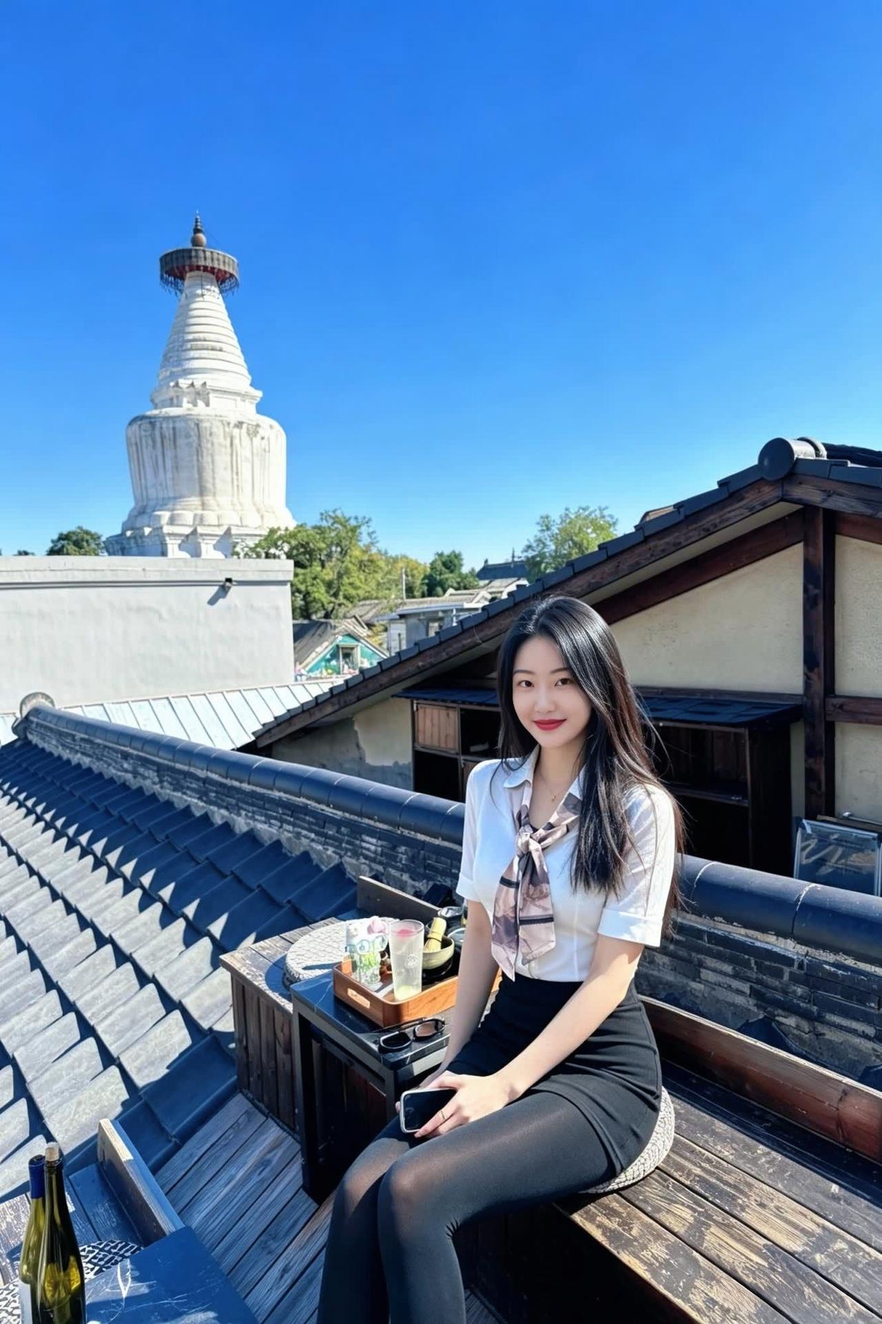 我的穿搭到此一游 小土猫也很可爱 松弛感拉爆了 初秋穿搭 北京