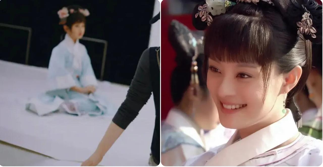 孙俪女儿这甄嬛扮相还真有孙俪的影子，甄嬛孙俪在个人社交软件上发文配图是自己女儿过
