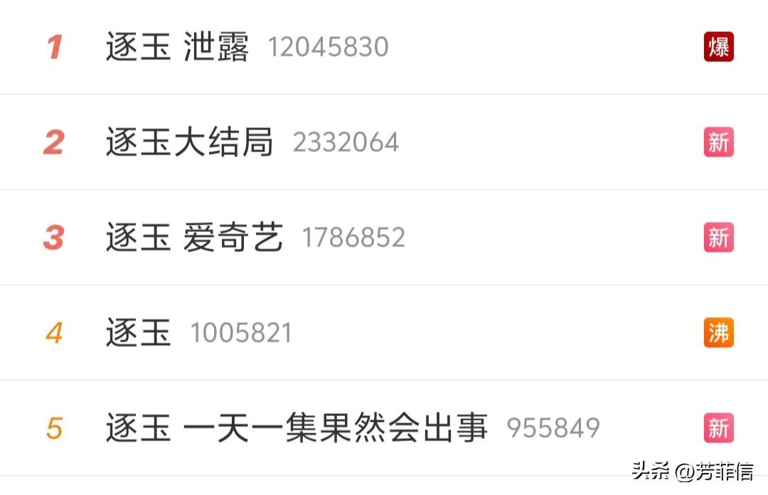 这世界就是个巨大的草班台子，《逐玉》播着播着又出幺蛾子了，全集提前泄露，直接引爆