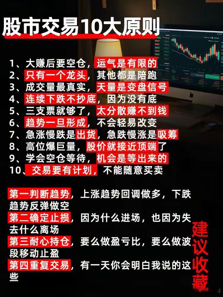 十大原则，老股民都在遵守。 ​​​