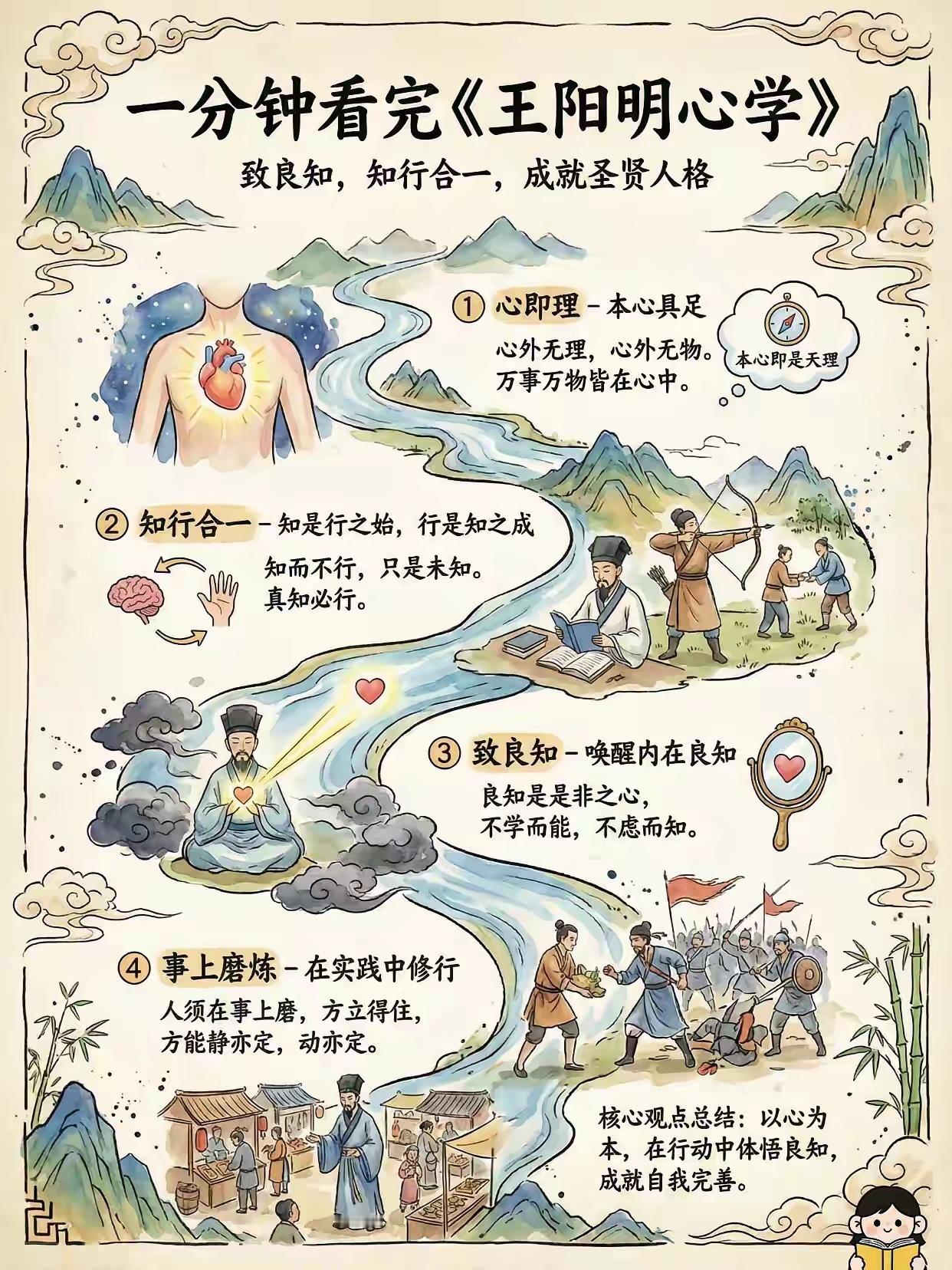 一分钟看完《王阳明心学》...