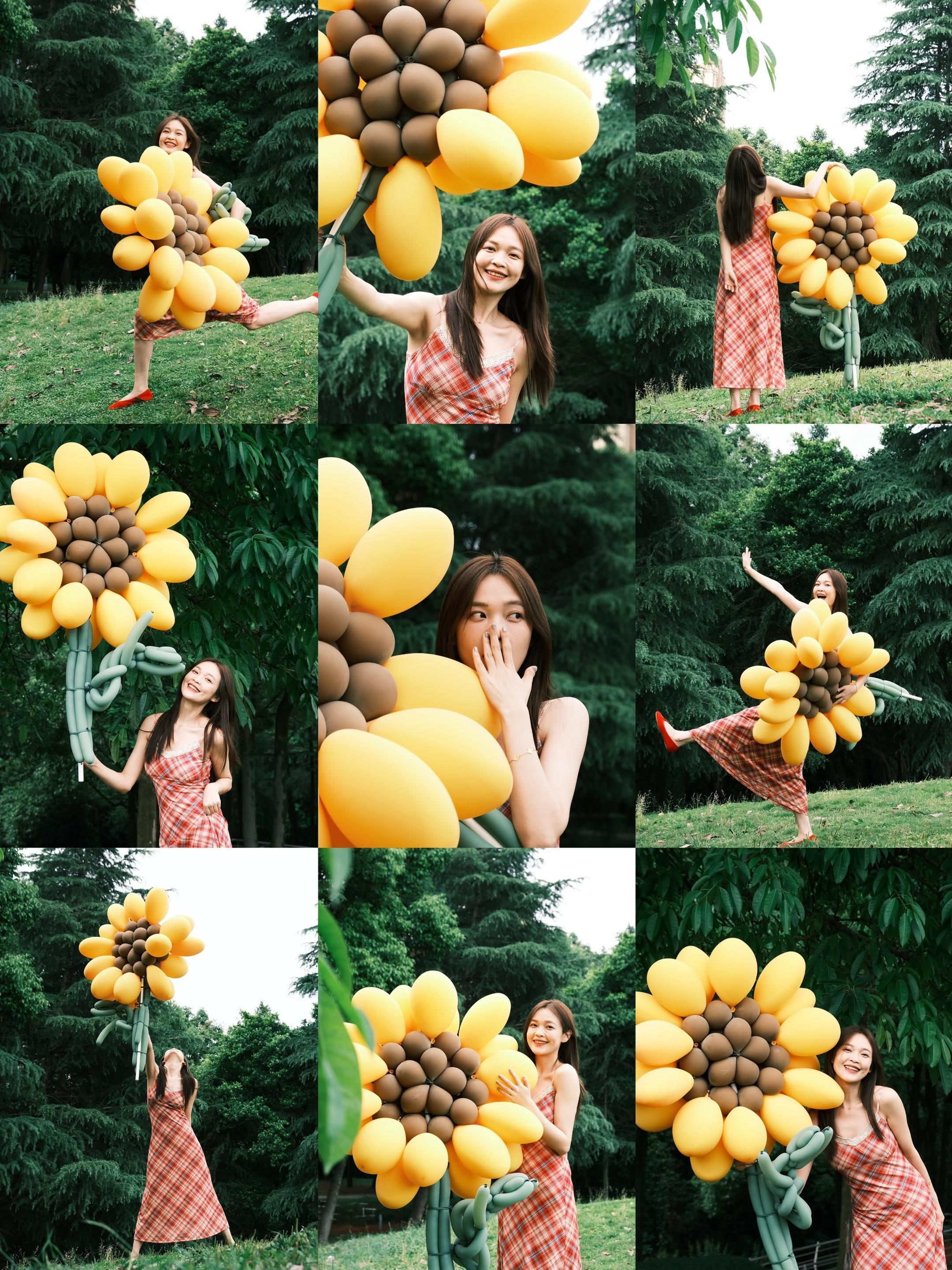 一些可可爱爱的气球拍照📷。