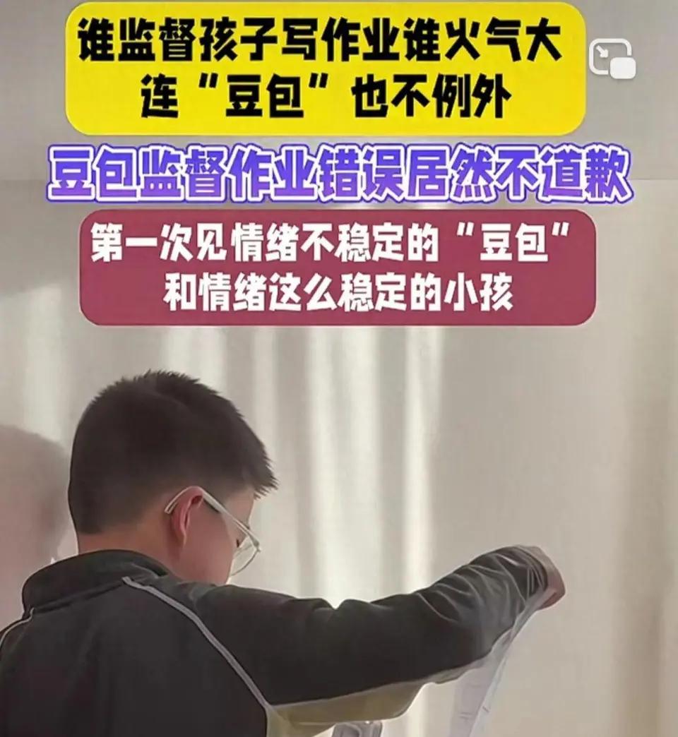 最近，一段“AI监督孩子写作业先崩溃”的视频在全网爆火。视频里，豆包化身“在线严