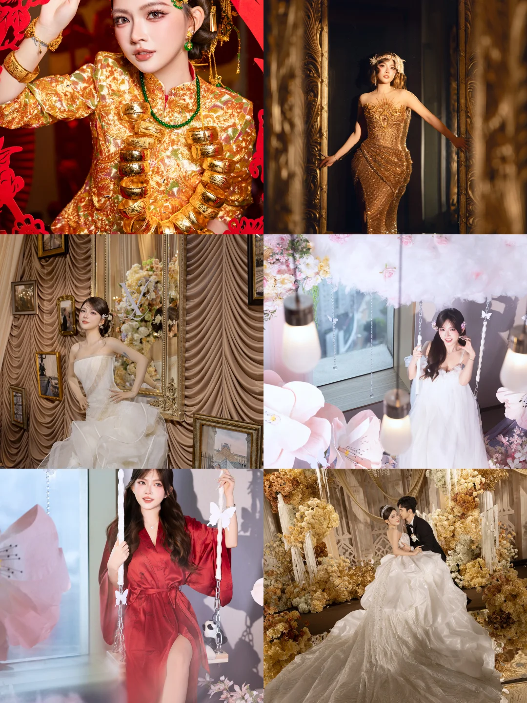 婚礼当天美到不重样✨