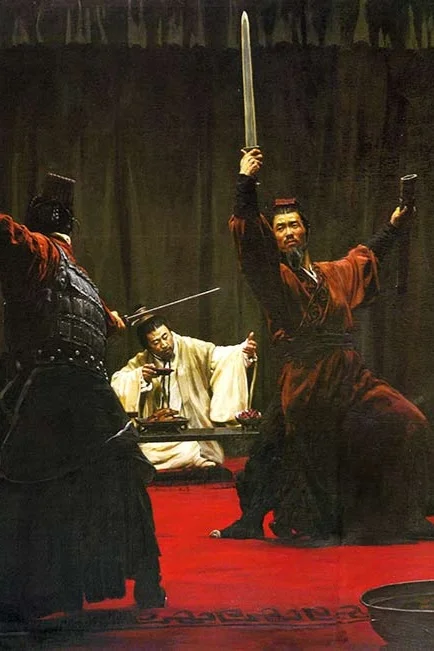 油画“楚汉相争”刘邦项羽你会选谁当老公？