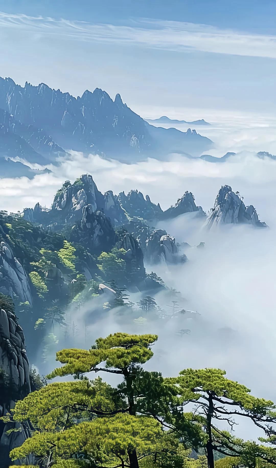 下联：云雾渺茫。

（图片来自网络）