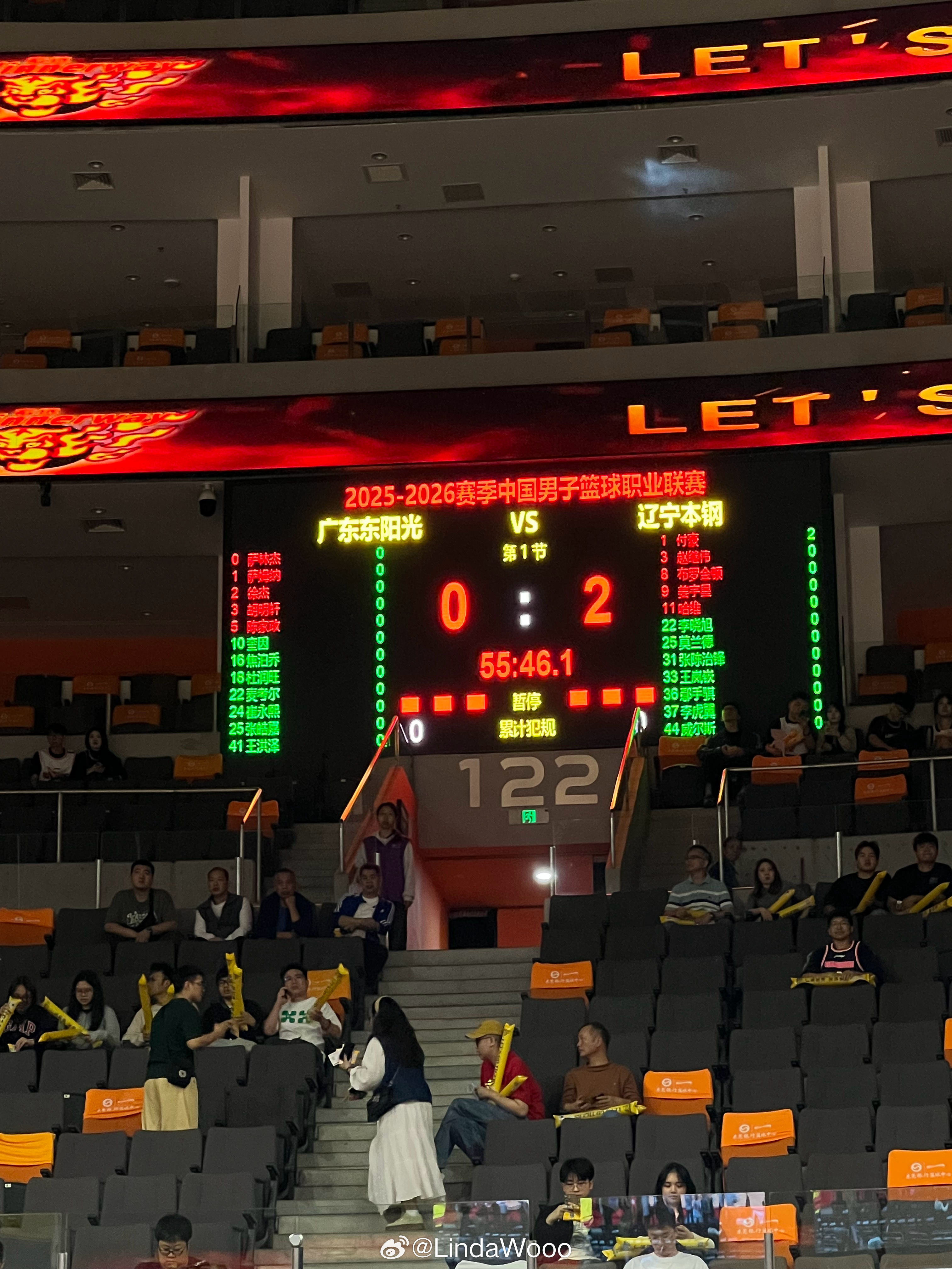 辽粤二番战 大名单崔永熙进 王少杰休广东男篮vs辽宁男篮 东莞·东莞银行篮球中心