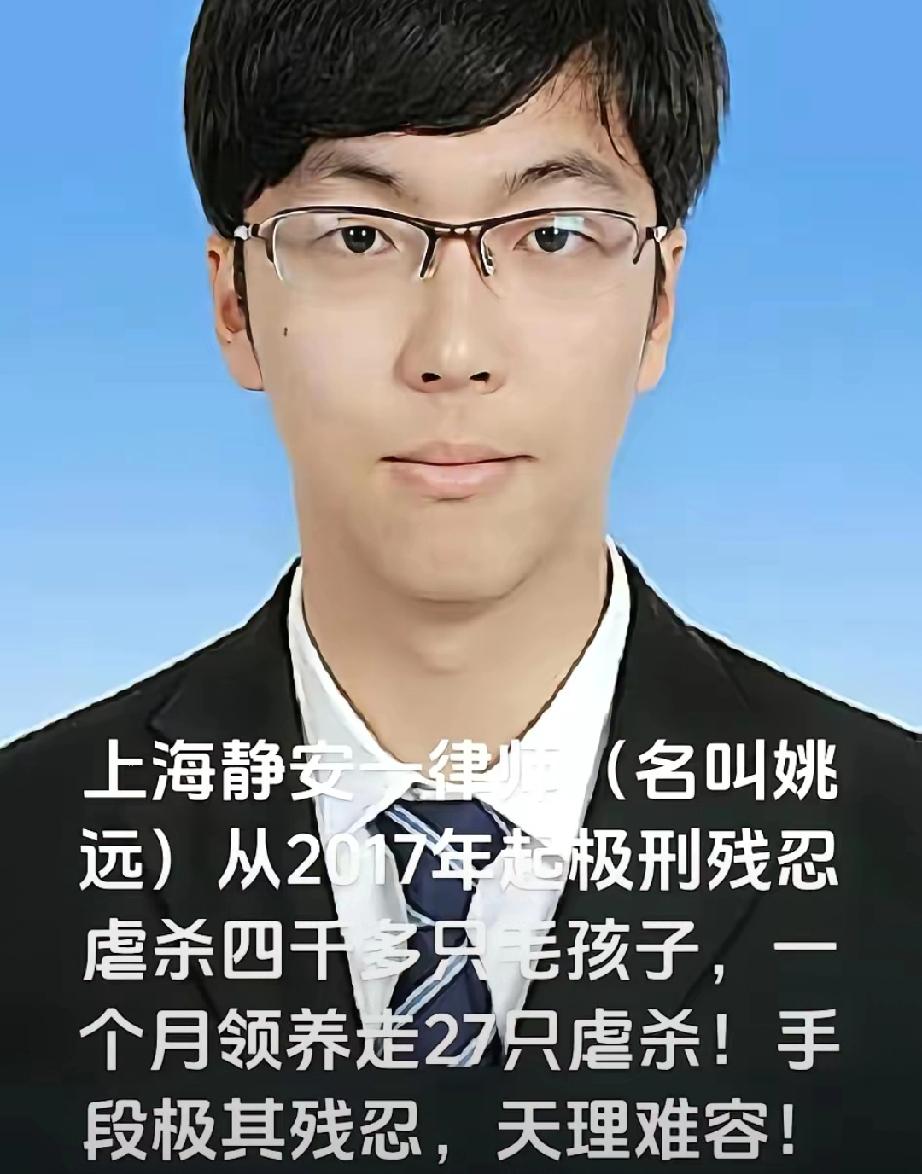 律师虐杀4000只猫还卖视频？法律不能只让他丢工作！
 
真不敢信，顶着“律师”