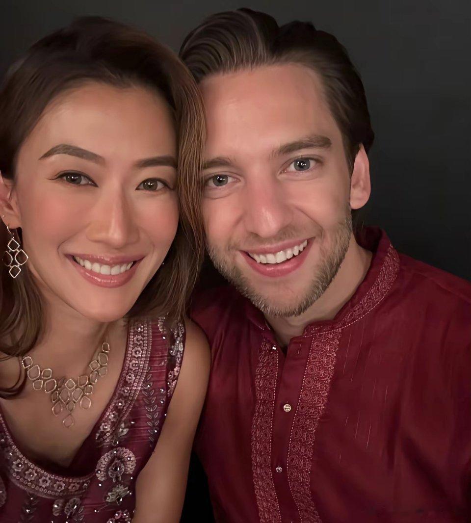第一次刷到谢婷婷的老公马修（Mathew），比她小了7岁，不得不说，这大叔长的挺