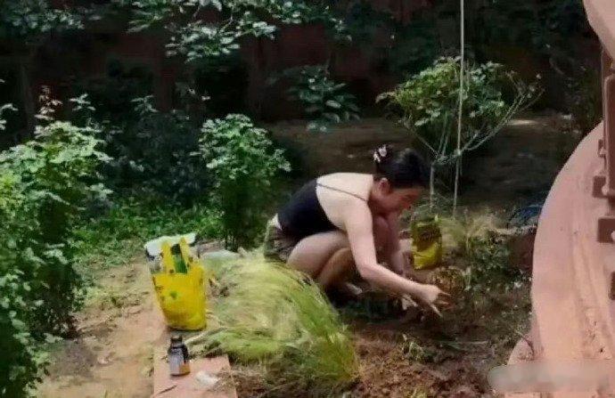 霍思燕才是人生赢家吧，穿吊带在豪宅里挖泥巴，儿子懂事，老公宠爱，人到中年一点焦虑