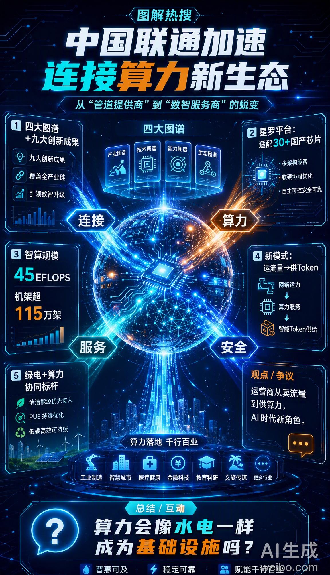 近日，2026中国联通合作伙伴大会在上海举行，主题“向智同行 连接算力新生态”。