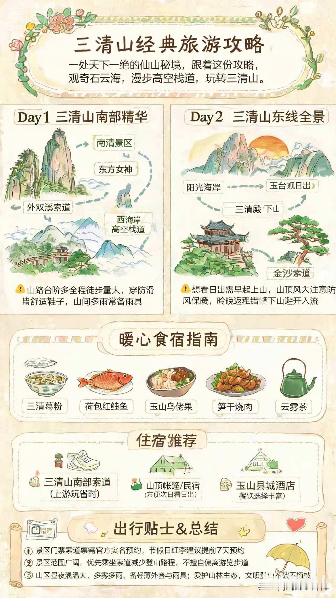 三清山有哪些推荐打卡点一处天下一绝的仙山秘境，跟着这份攻略，观奇石云海，漫步高空
