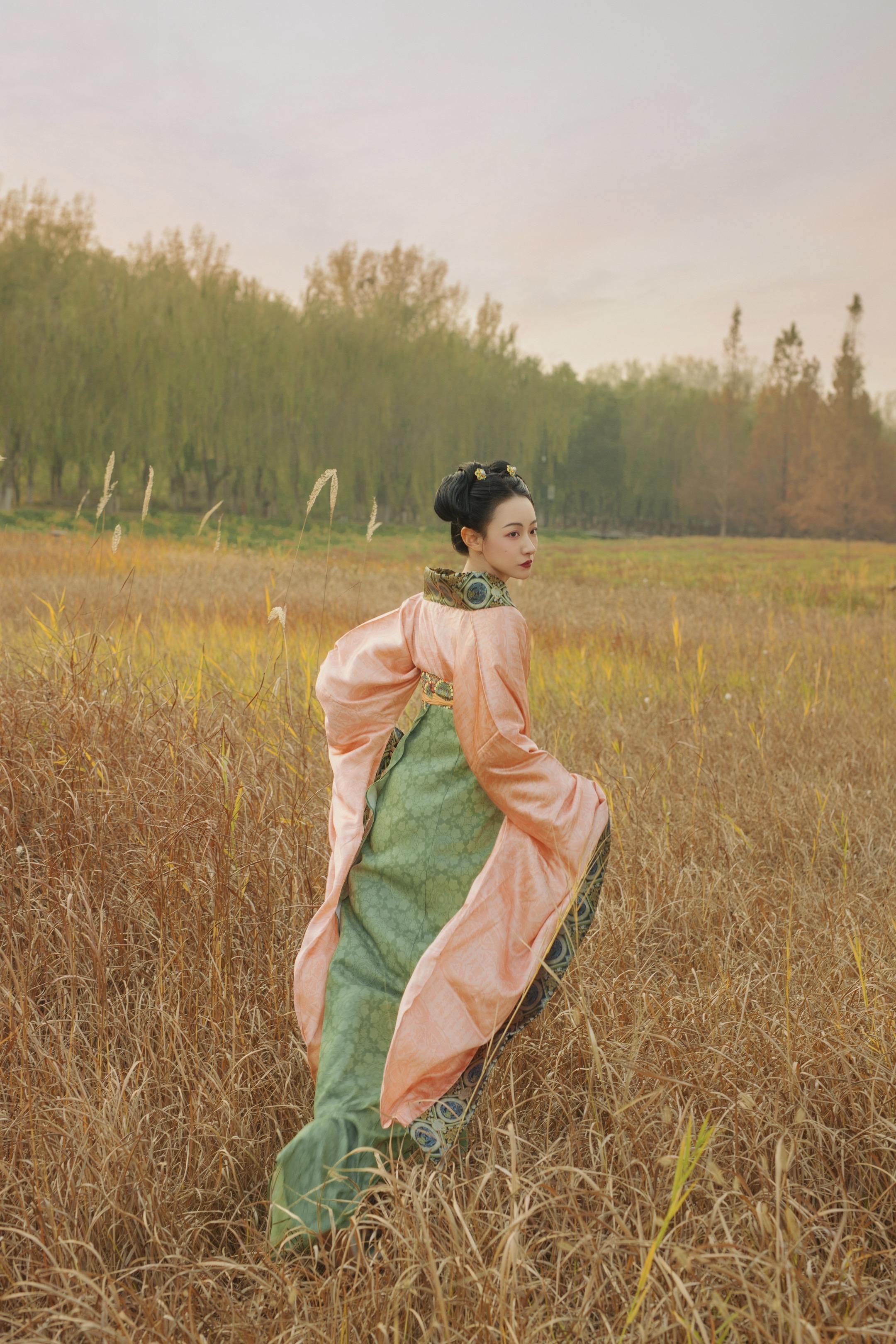 隋｜少女临风立洛川。