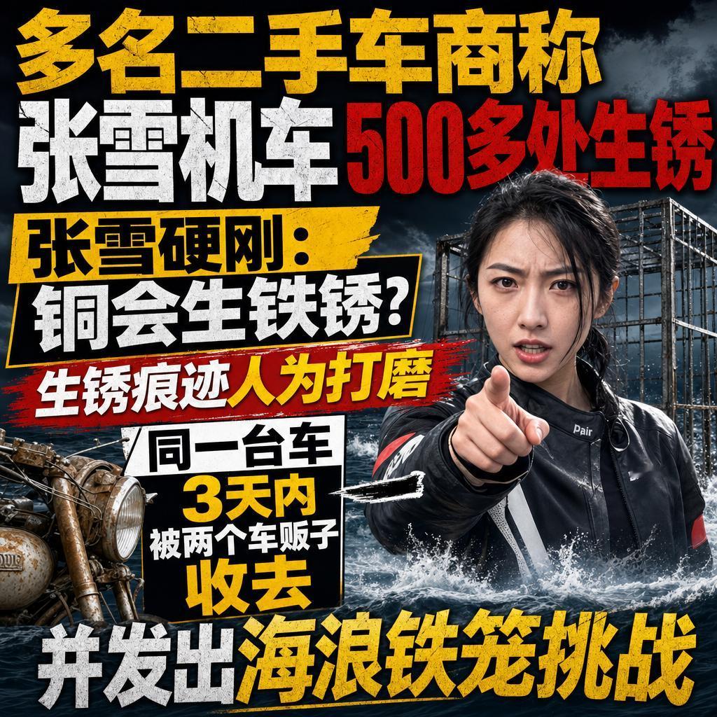 生锈风波：张雪机车以海浪挑战回应流量博弈
生锈风波看似是产品质量纠纷，本质上是一
