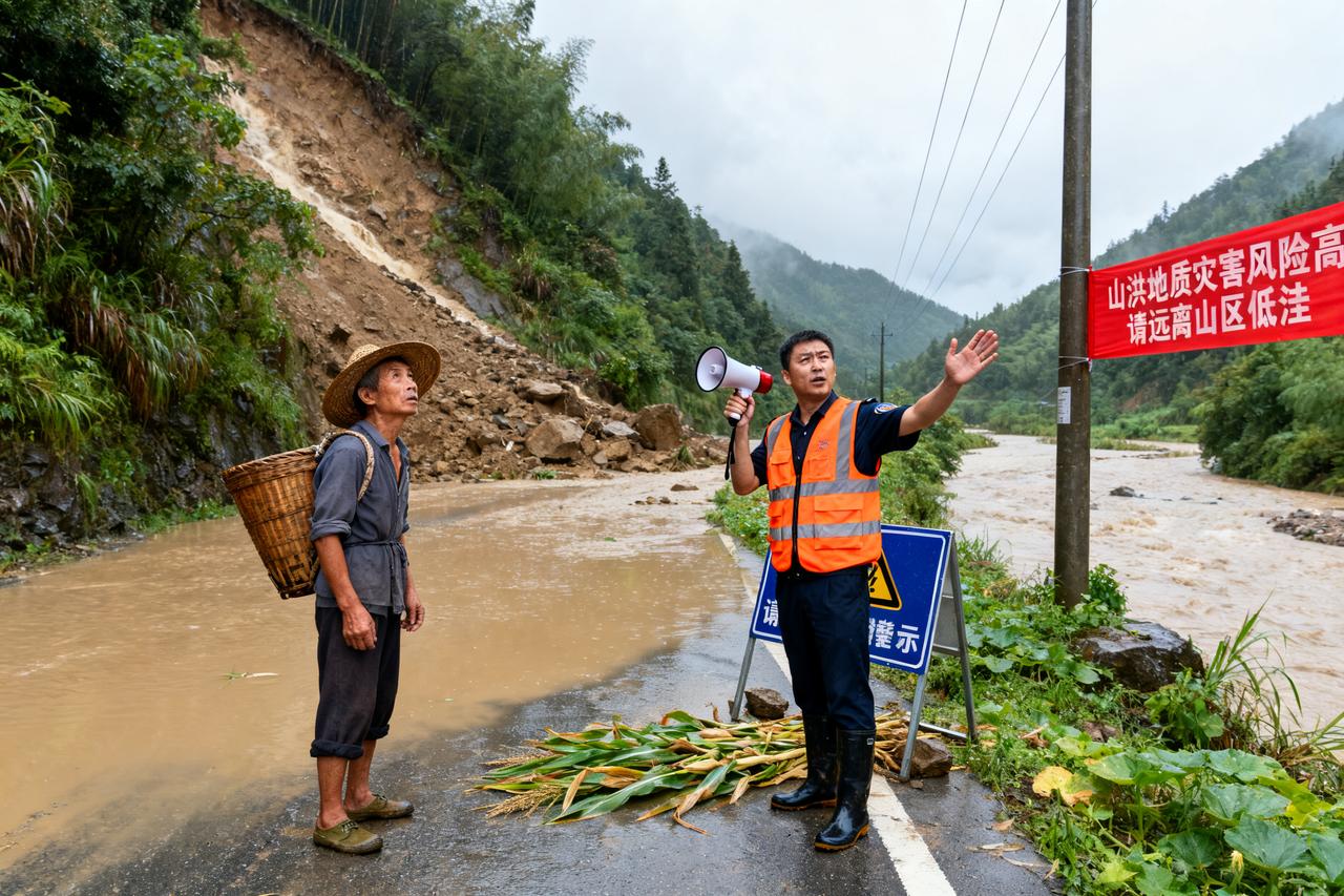 这次大家关注的“今年首个红色山洪灾害预警”，说白了就是山洪风险已经到了非常高的级