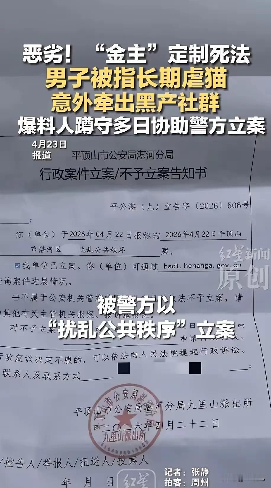 太气愤
平顶山这次虐猫事件
让网友们都无法理解，现今的社会还有这样的人！


一