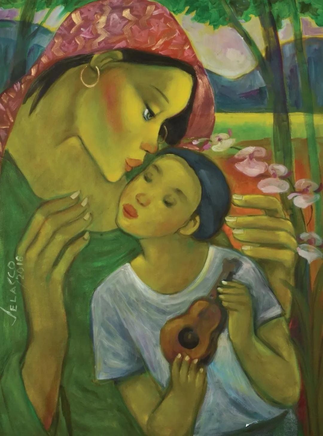 菲律宾最杰出女画家莉迪亚·维拉斯科 Lydia Velasco绘画作品欣赏风景遇
