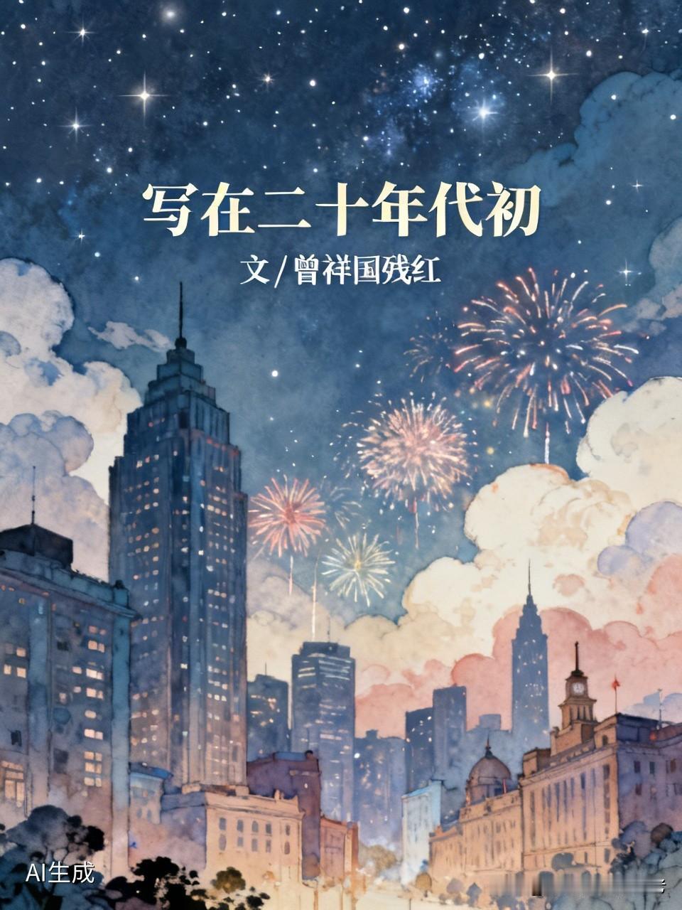 写在二十年代初
文/曾祥国残红
今夜，无风无雨也无月
十四亿人齐盼首，整个中国在