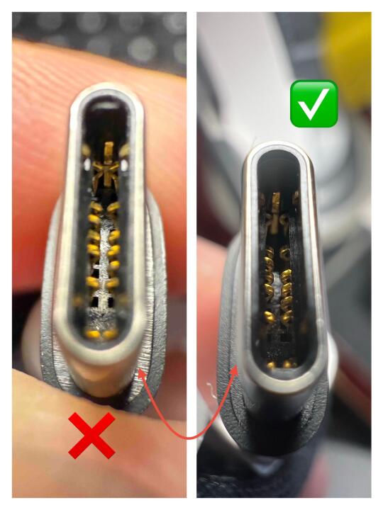 苹果黑色双C编织线真假辨别教程❷