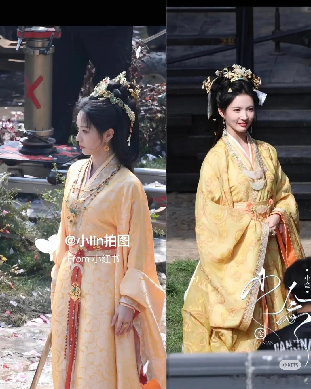 方思哲的妆造和布料为什么都如此同质化，她是统一进购的黄色布料没用完吗 