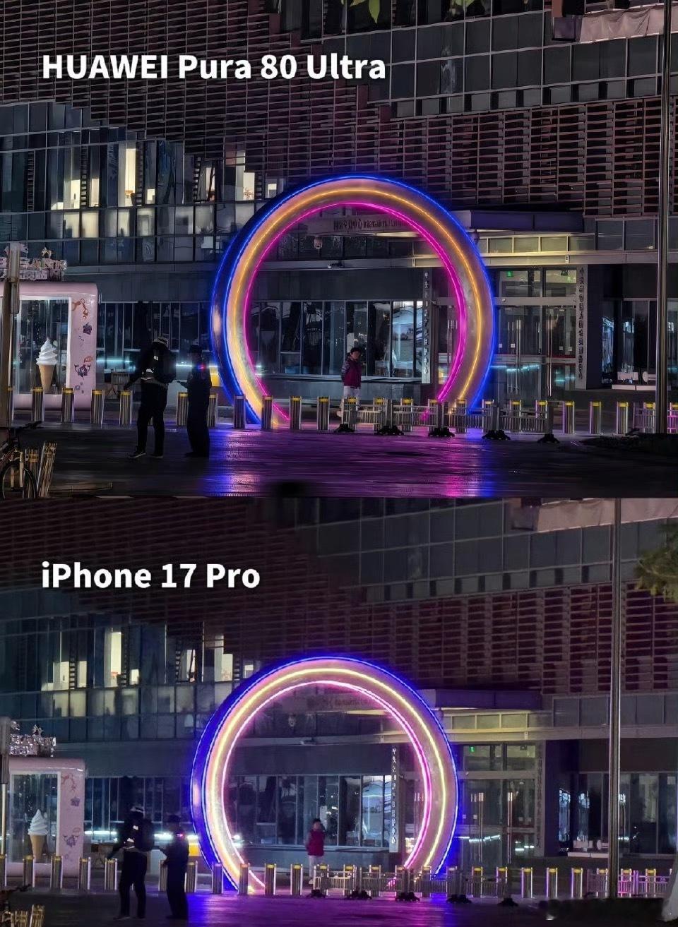 一张照片两部手机，不得不说，华为的影像功能在算法这块还是挺厉害的！[666] ​