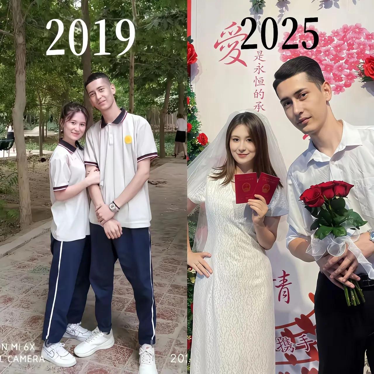 羡慕了！都说早恋没结果，看看人家一路走来多幸福，后悔没早恋了……[捂脸]