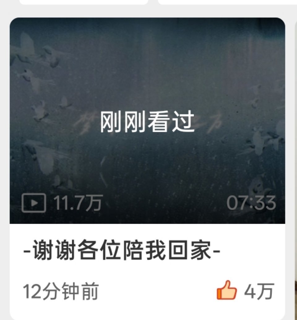 他说“谢谢各位陪我回家”🥹 
