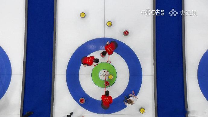 中国冰壶女队5比7瑞士  米兰冬奥会冰壶女子循环赛，中国队王芮、韩雨、董子齐、姜