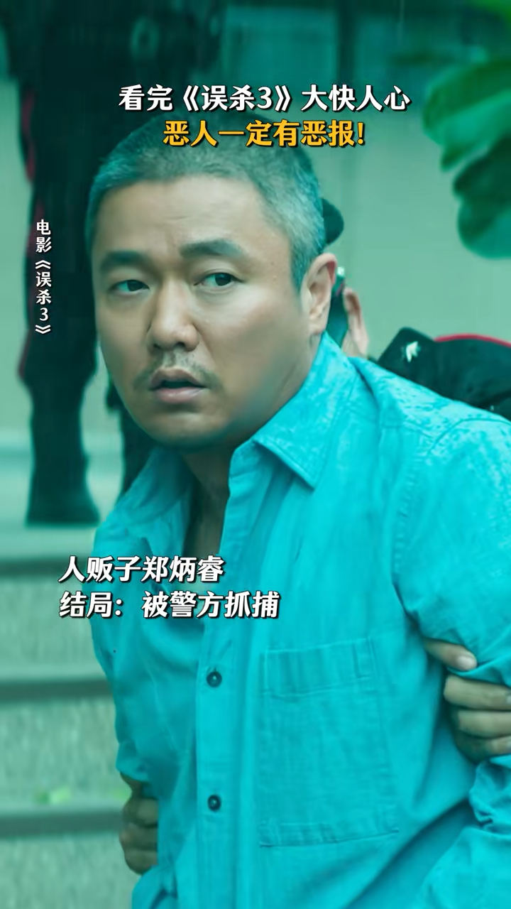 电影误杀3  误杀3的结局真是大快人心，人贩子都是坏的结局，恶人一定有恶报，愿天