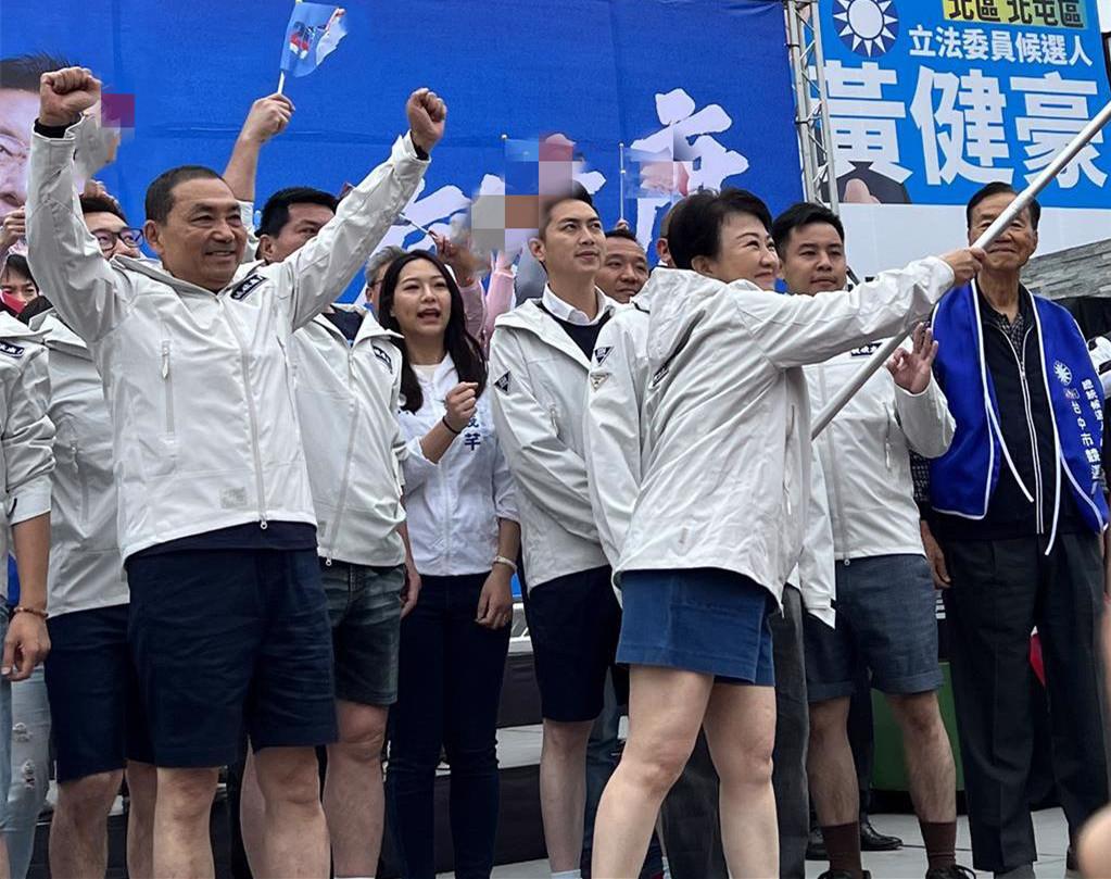 卢秀燕助选出奇招，蓝营真是拼了！国民党候选人侯友宜台中竞选总部17日举办成立造势
