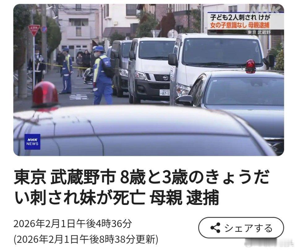 寰球镜头又是一出人间悲剧，这个日本母亲。是怎么狠得下心伤害自己两个孩子的。2月1