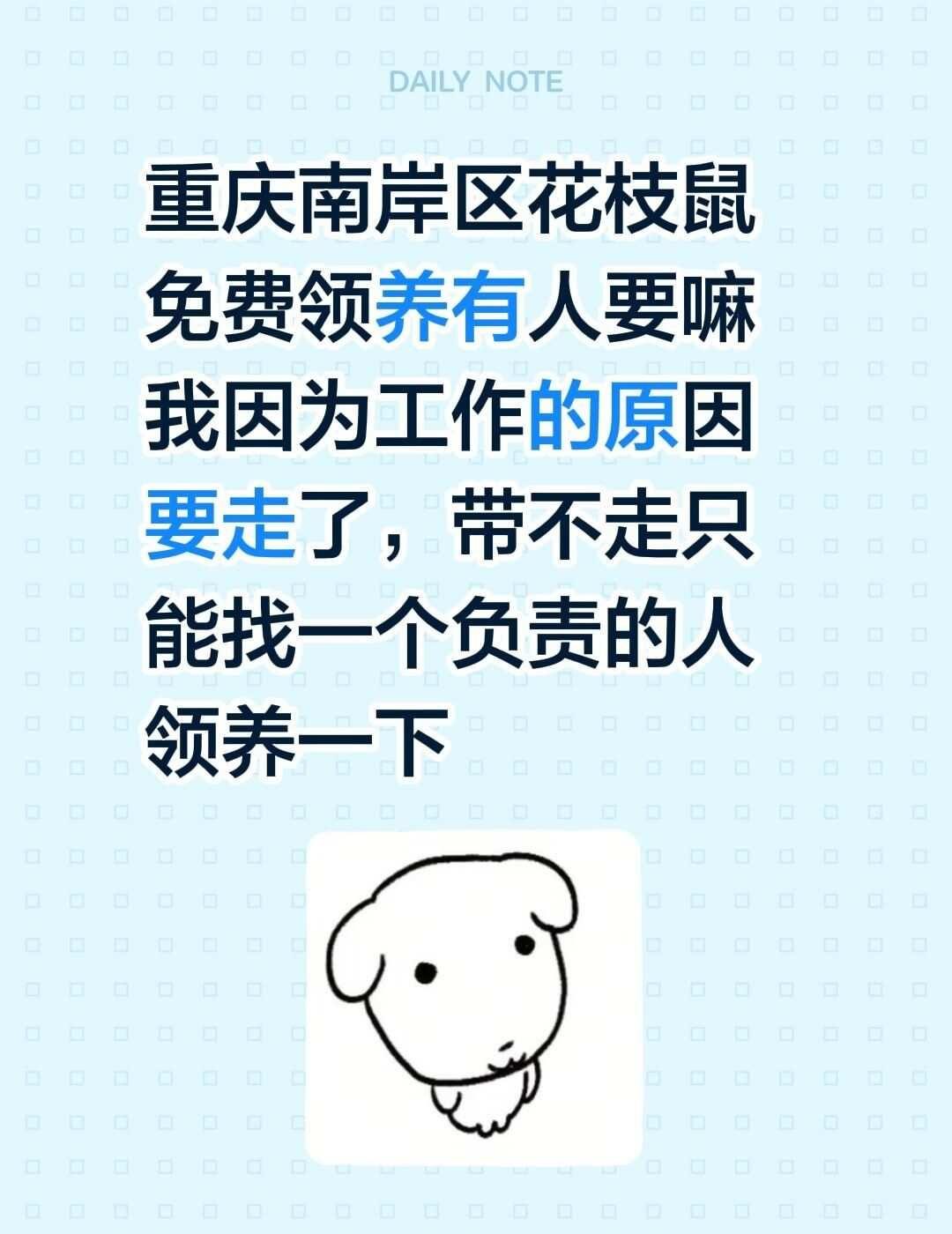 花枝鼠领养
领养取代买卖 花枝鼠宝宝 领养 花枝鼠领养 重庆领养 重庆领养花枝鼠