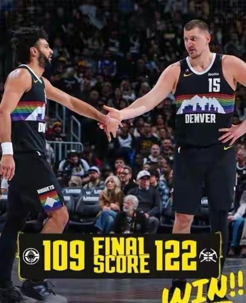 掘金官方真是太懂事了！今天掘金在主场以122：109力克宿敌快船，取得了一场酣畅